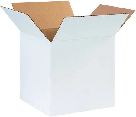 10" x 10" x 10" White Shipping Box