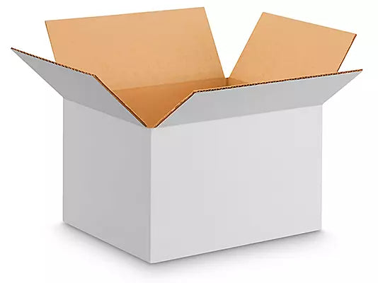 10" x 8" x 6" White Shipping Box