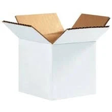 4" x 4" x 4" White Shipping Box