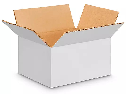 8" x 6" x 4" White Shipping Box