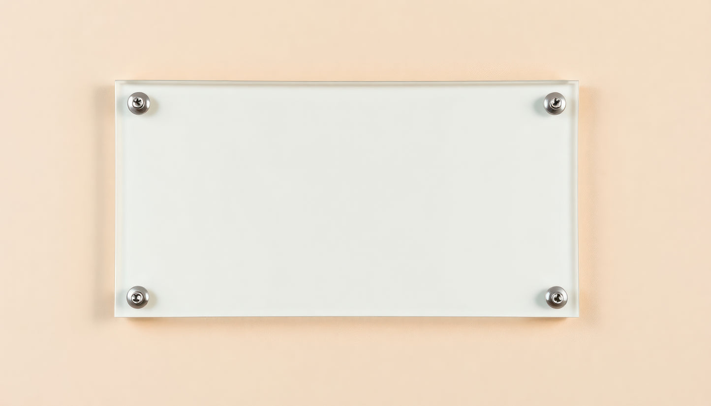 Acrylic Sign (With or Without Silver Standoff Post)