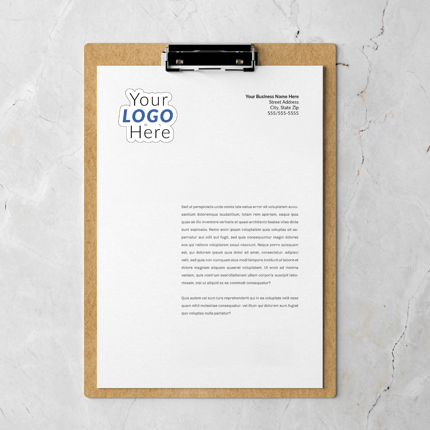 Letterhead β 8.5" x 11"