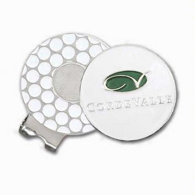Hat Clips Nickel w/ 1" Color Quick Ball Marker
