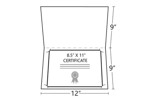 12" x 9" Landscape Certificate Folder