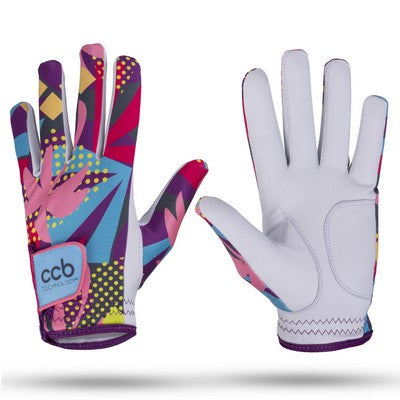 Sublimated Golf Gloves With Cabretta Leather Palm