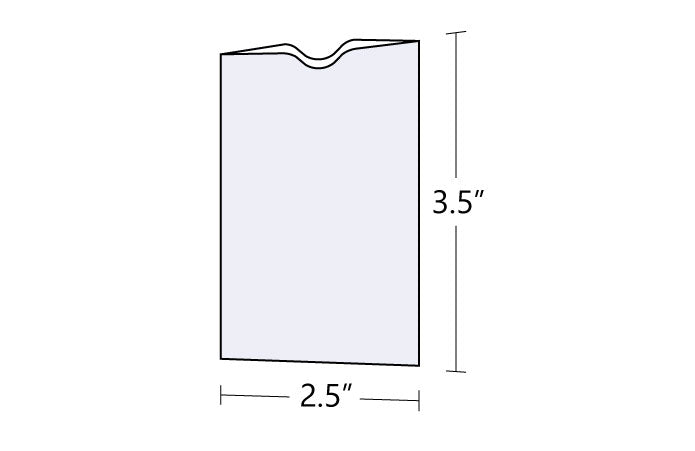 2.5" x 3.5" Hotel Key/Credit/Gift Card Sleeves
