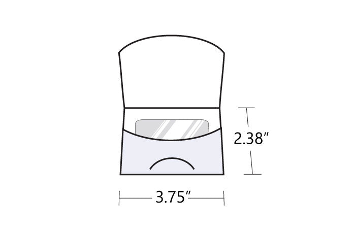 Gift Card Holder – Arced 3.75" x 2.38"