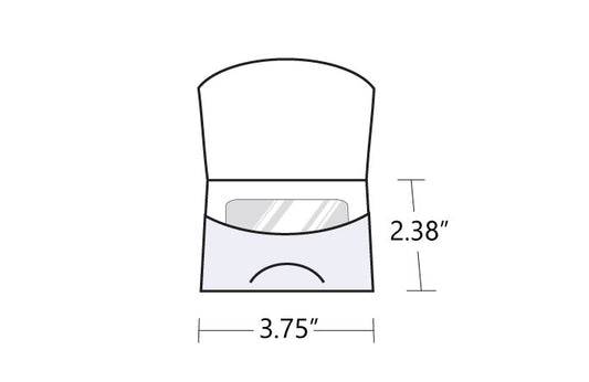 Gift Card Holder – Arced 3.75" x 2.38"