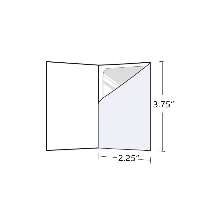 Gift Card Holder - Diagonal Pouch 3.75" x 2.25"