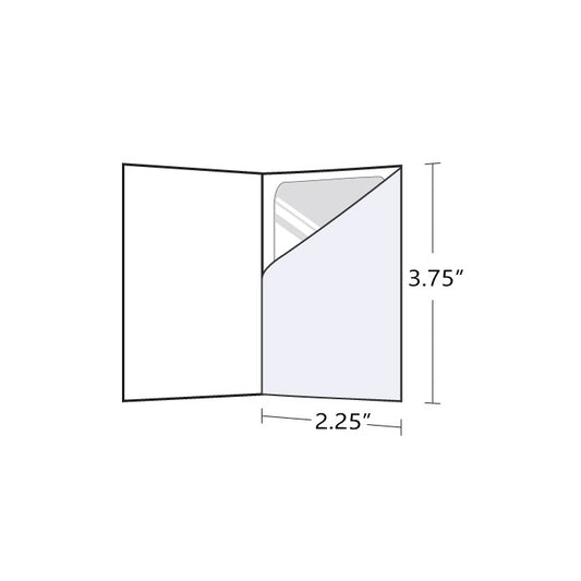 Gift Card Holder - Diagonal Pouch 3.75" x 2.25"