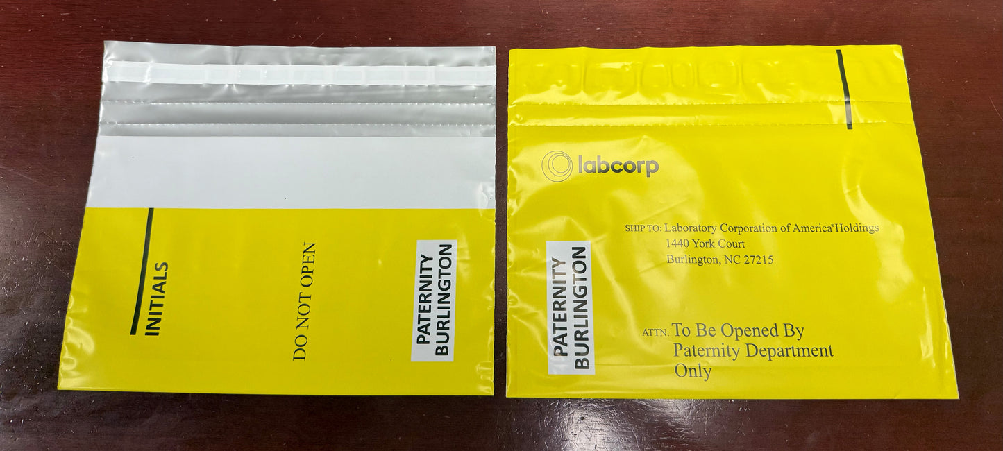 Labcorp – Paternity Burlington Poly Mailer Pack