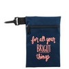 Nylon Golf Ditty Bag w/Zipper & Clip Hook