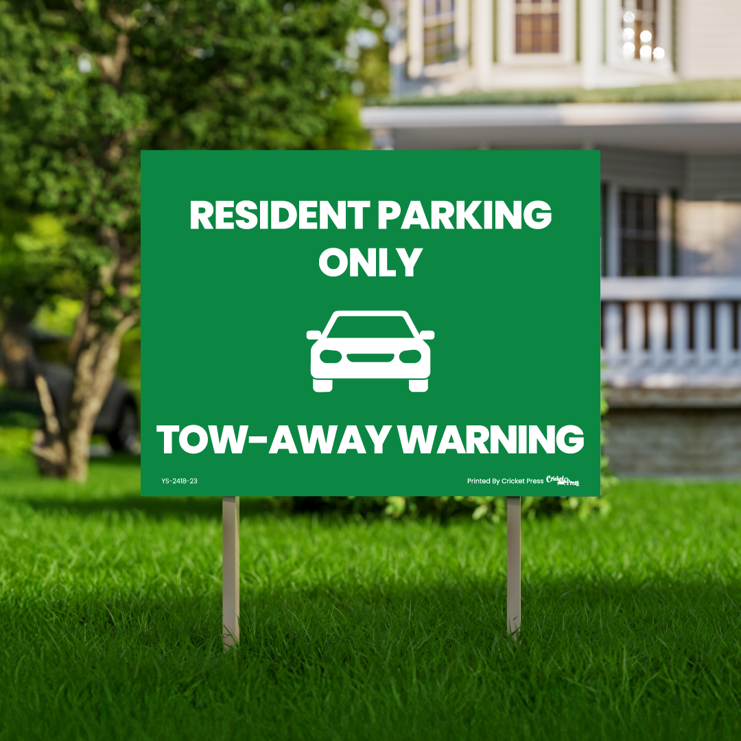 Resident Parking Only with H Post