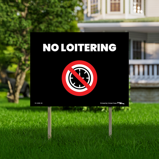 No Loitering with H Post
