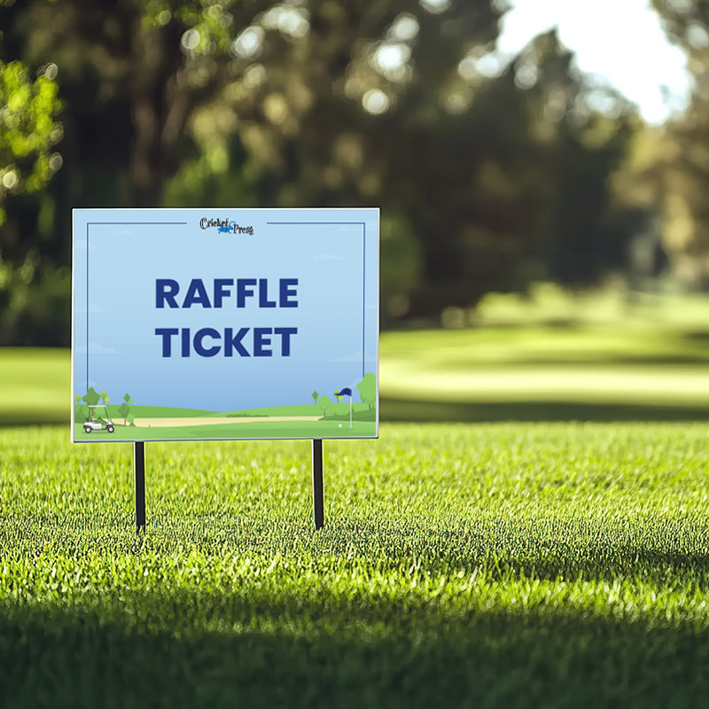 Raffle Ticket Sales Sign