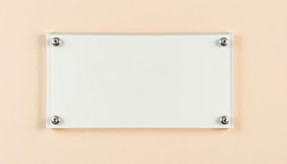 Acrylic Sign (With or Without Silver Standoff Post)