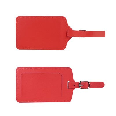 Flip Open PU Leather Luggage Tag
