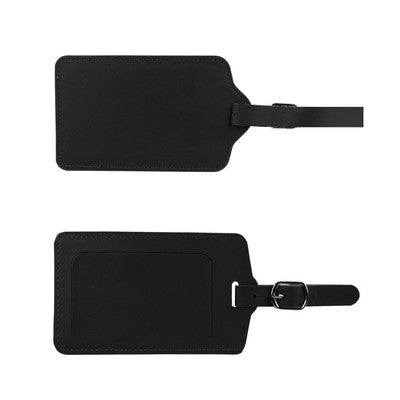 Flip Open PU Leather Luggage Tag