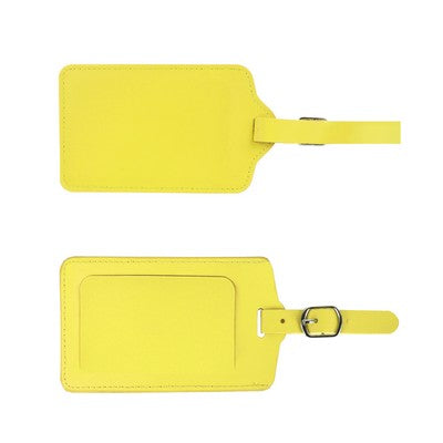 Flip Open PU Leather Luggage Tag