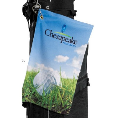 Microfiber Velour Golf Towel w/ Corner Hook Grommet